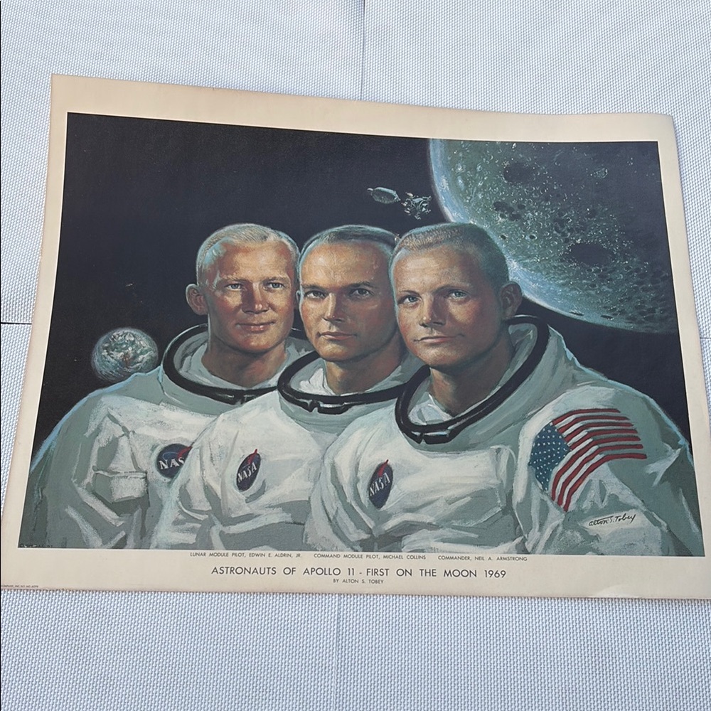 Apollo 11 Astronauts Alton Tobey Print